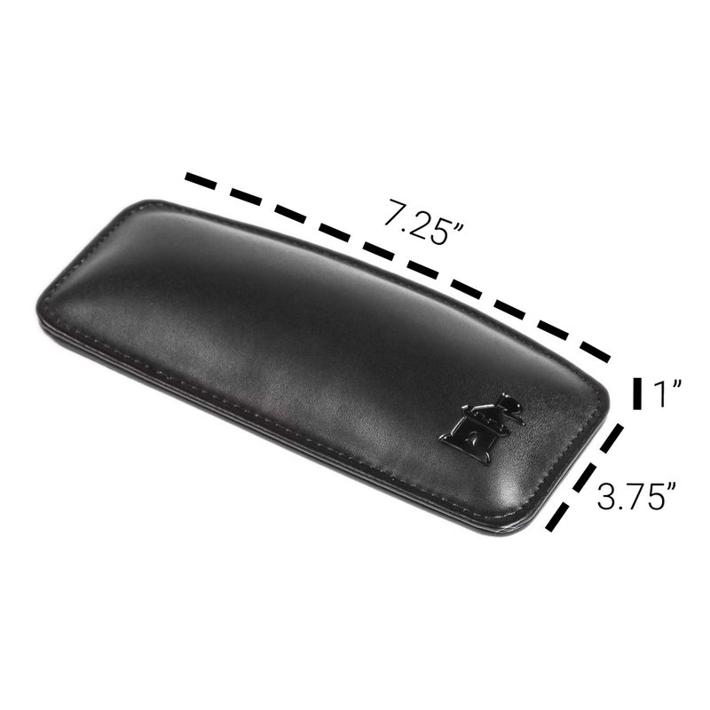 Castle Motte by Castle â€“ Leather Wrist Rest Cushion for Mice, Mouse Pads, and Laptops â€“ Ergonomic Durable Wrist Pad with Anti-Slip Rubber Base (Nightfall) - Image 2
